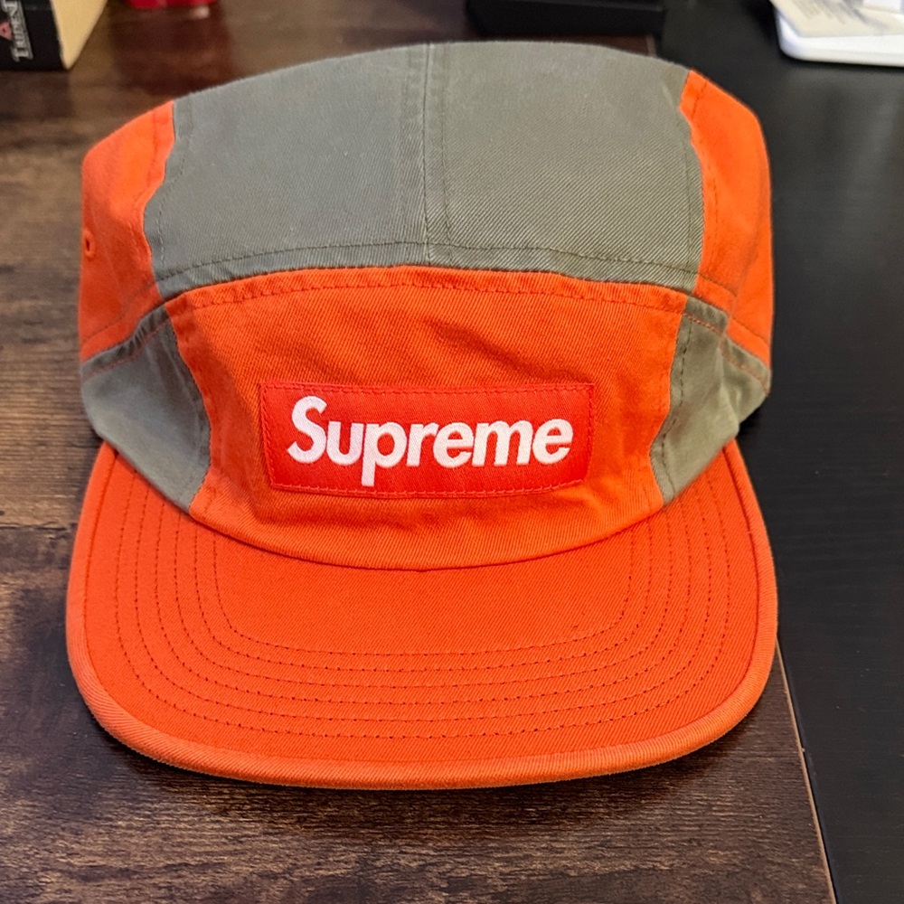 Supreme Two-Tone Orange and Green Cap